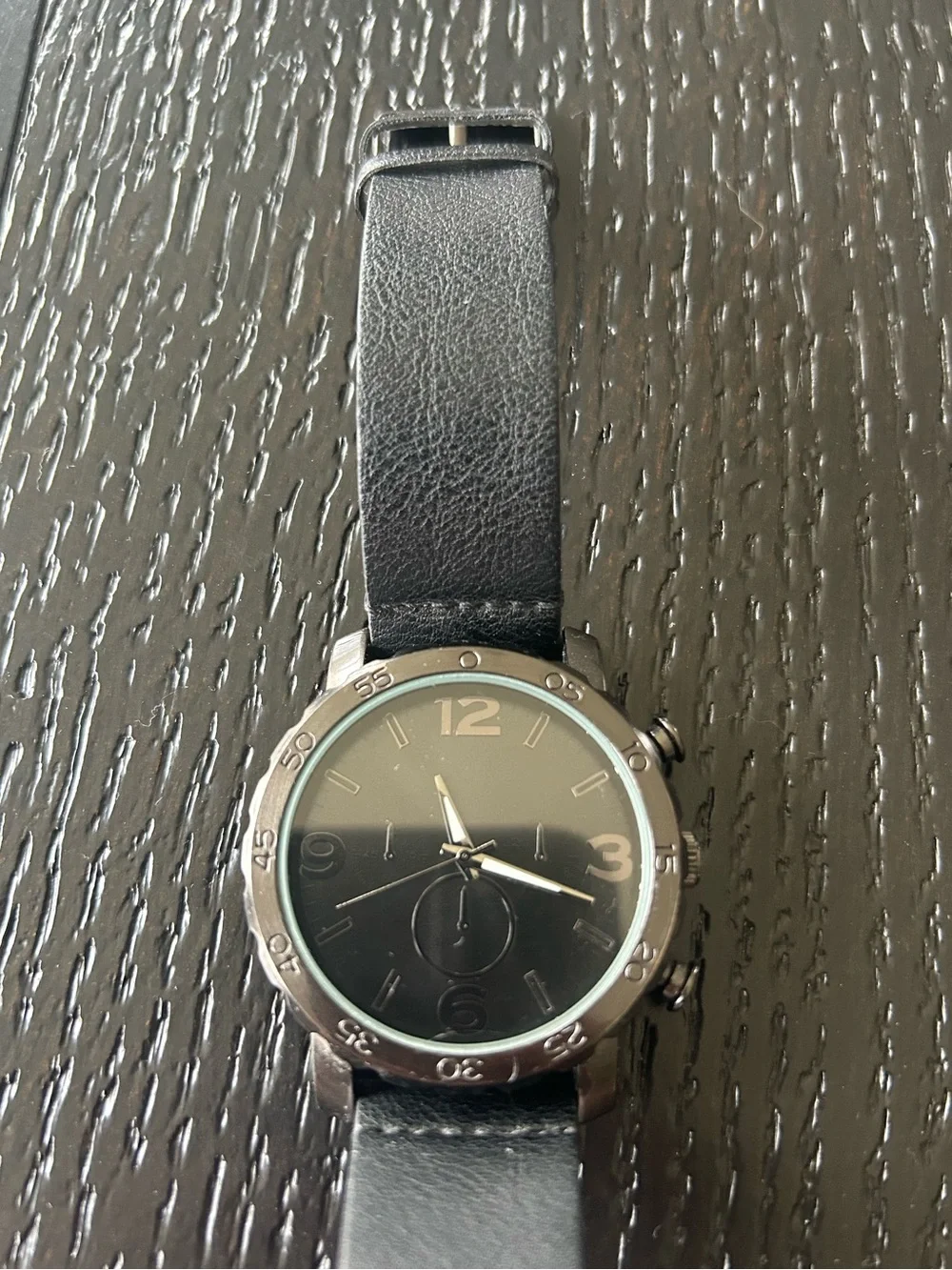 Watch with Leather Strap